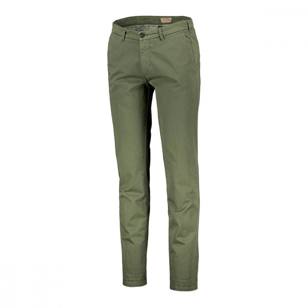 40WEFT PANTALONI CHINO IN GABARDINE STRETCH LENNY Verde 4 40WEFT PANTALONI CHINO IN GABARDINE STRETCH LENNY Verde - immagine 2