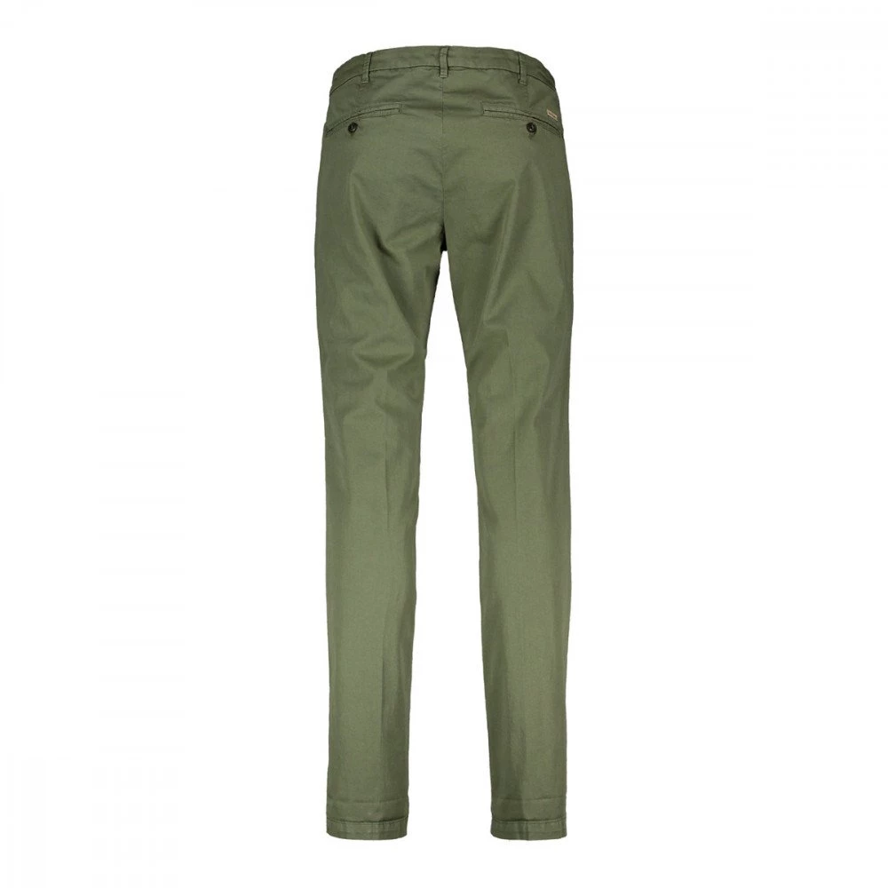40WEFT PANTALONI CHINO IN GABARDINE STRETCH LENNY Verde 5 40WEFT PANTALONI CHINO IN GABARDINE STRETCH LENNY Verde - immagine 3