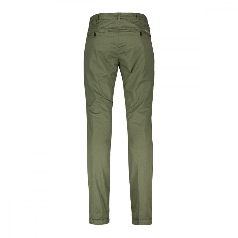 40WEFT PANTALONI CHINO IN POPELINE STRETCH LENNY Verde 5 40WEFT PANTALONI CHINO IN POPELINE STRETCH LENNY Verde - immagine 3