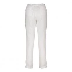 40WEFT PANTALONI CON COULISSE IN LINO ANNA DONNA Bianco -Offerta Economica Novità 40weft 7157 pantaloni con coulisse in lino anna donna casual donna 045024901 w441 3
