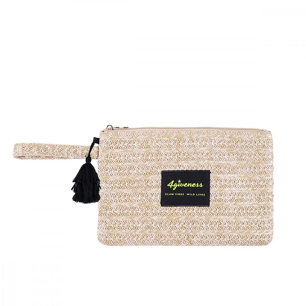 4GIVENESS POCHETTE IN JUTA CAPRI DONNA Beige 3 4GIVENESS POCHETTE IN JUTA CAPRI DONNA Beige