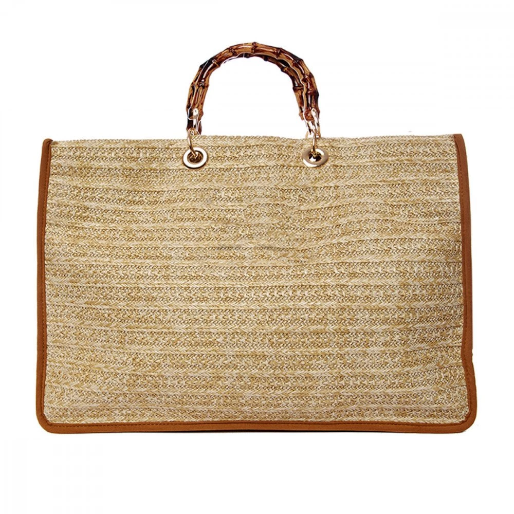 4GIVENESS BORSA JUTA SAINT TROPEZ DONNA Beige 4 4GIVENESS BORSA JUTA SAINT TROPEZ DONNA Beige - immagine 2