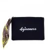 4GIVENESS POCHETTE CAPRI LOGO DONNA Nero