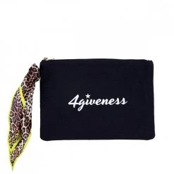 4GIVENESS POCHETTE CAPRI LOGO DONNA Nero