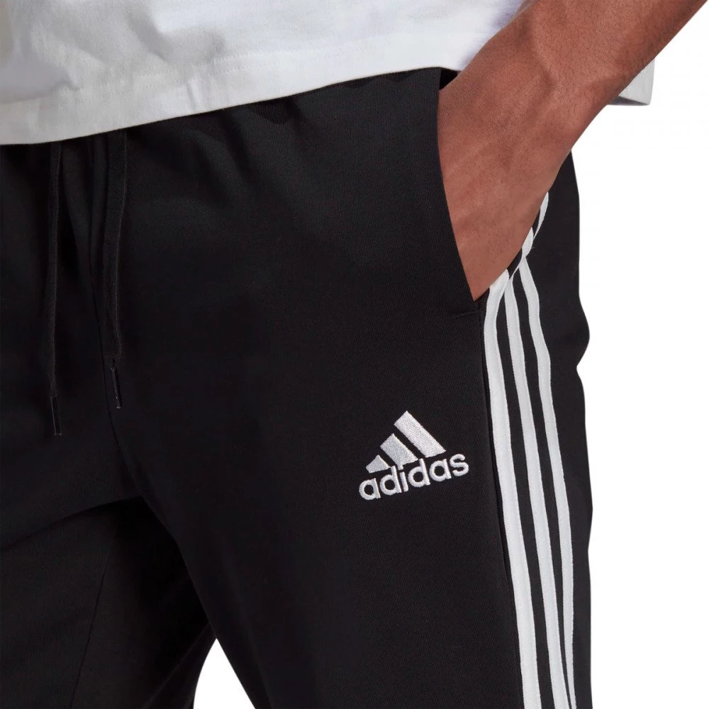 ADIDAS PANTALONI ESSENTIAL 3 STRIPES JERSEY Nero 6 ADIDAS PANTALONI ESSENTIAL 3 STRIPES JERSEY Nero - immagine 4