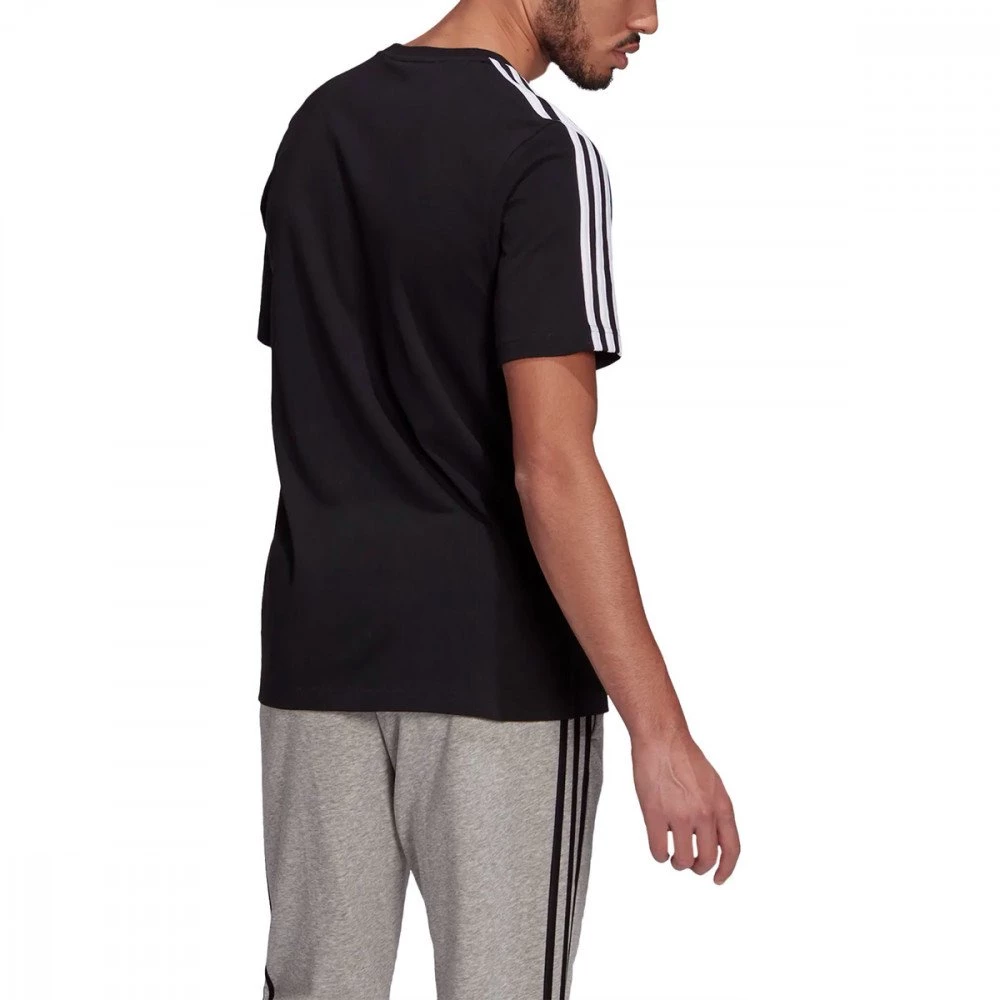 ADIDAS T-SHIRT 3 STRIPES Nero 5 ADIDAS T-SHIRT 3 STRIPES Nero - immagine 3