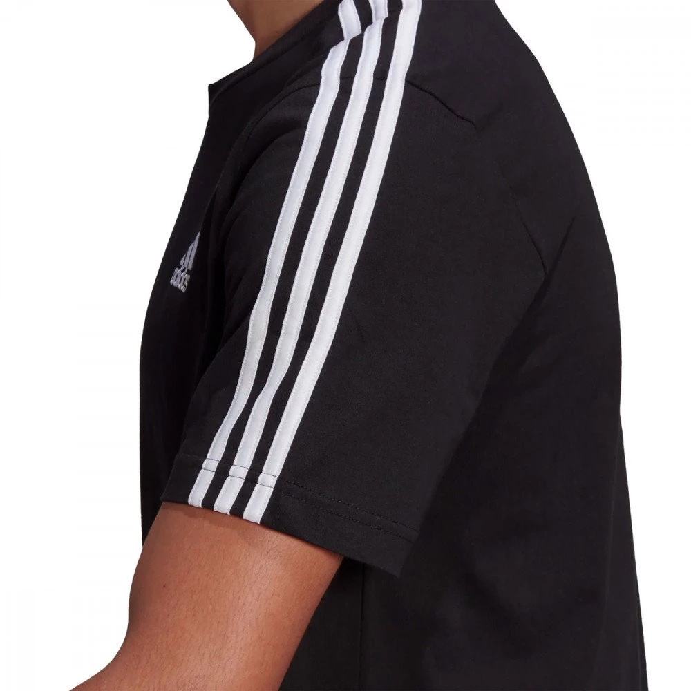 ADIDAS T-SHIRT 3 STRIPES Nero 8 ADIDAS T-SHIRT 3 STRIPES Nero - immagine 6