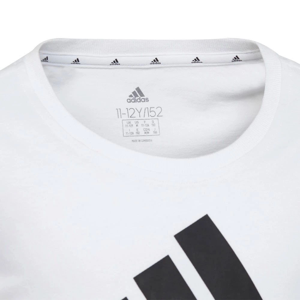 ADIDAS T-SHIRT LOGO BAMBINA Bianco 4 ADIDAS T-SHIRT LOGO BAMBINA Bianco - immagine 2