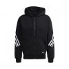 ADIDAS FELPA ZIP E CAPPUCCIO 3 STRIPES Nero -Offerta Economica Novità adidas h46526 felpa zip e cappuccio 3 stripes sport style uomo 044387801 blk 1