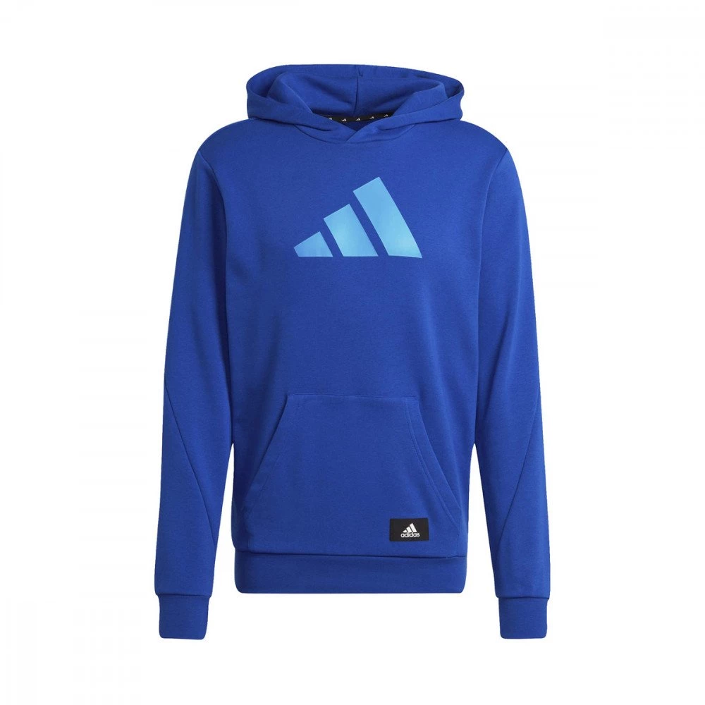 ADIDAS FELPA CON CAPPUCCIO 3 BAR GARZATA Royal 3 ADIDAS FELPA CON CAPPUCCIO 3 BAR GARZATA Royal
