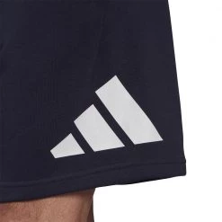 ADIDAS BERMUDA 3 BAR GARZATO Blu -Offerta Economica Novità adidas ha1425 bermuda 3 bar garzato sport style uomo 044389101 blue 4