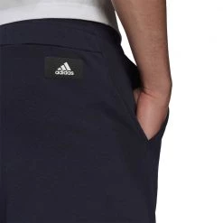 ADIDAS BERMUDA 3 BAR GARZATO Blu -Offerta Economica Novità adidas ha1425 bermuda 3 bar garzato sport style uomo 044389101 blue 5