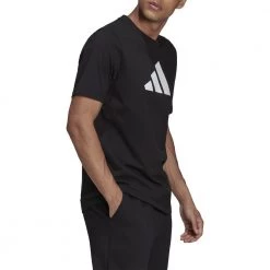 ADIDAS T-SHIRT 3 BAR Nero -Offerta Economica Novità adidas hd0893 t shirt 3 bar sport style uomo 044388401 blk 3