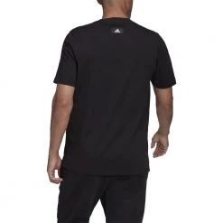 ADIDAS T-SHIRT 3 BAR Nero -Offerta Economica Novità adidas hd0893 t shirt 3 bar sport style uomo 044388401 blk 4