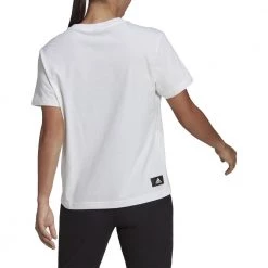ADIDAS T-SHIRT 3 BAR DONNA Bianco -Offerta Economica Novità adidas he0301 t shirt 3 bar donna sport style donna 044387601 wht 3