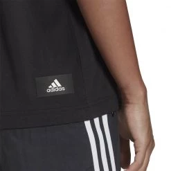 ADIDAS T-SHIRT 3 BAR DONNA Nero -Offerta Economica Novità adidas he0302 t shirt 3 bar donna sport style donna 044387701 blk 5