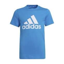ADIDAS T-SHIRT LOGO BAMBINO Azzurro
