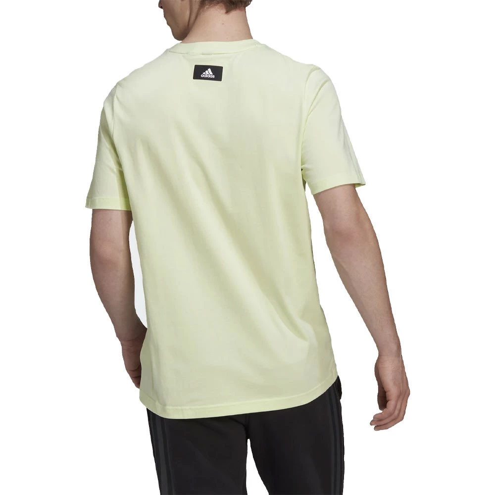 ADIDAS T-SHIRT 3 BAR Lime 5 ADIDAS T-SHIRT 3 BAR Lime - immagine 3