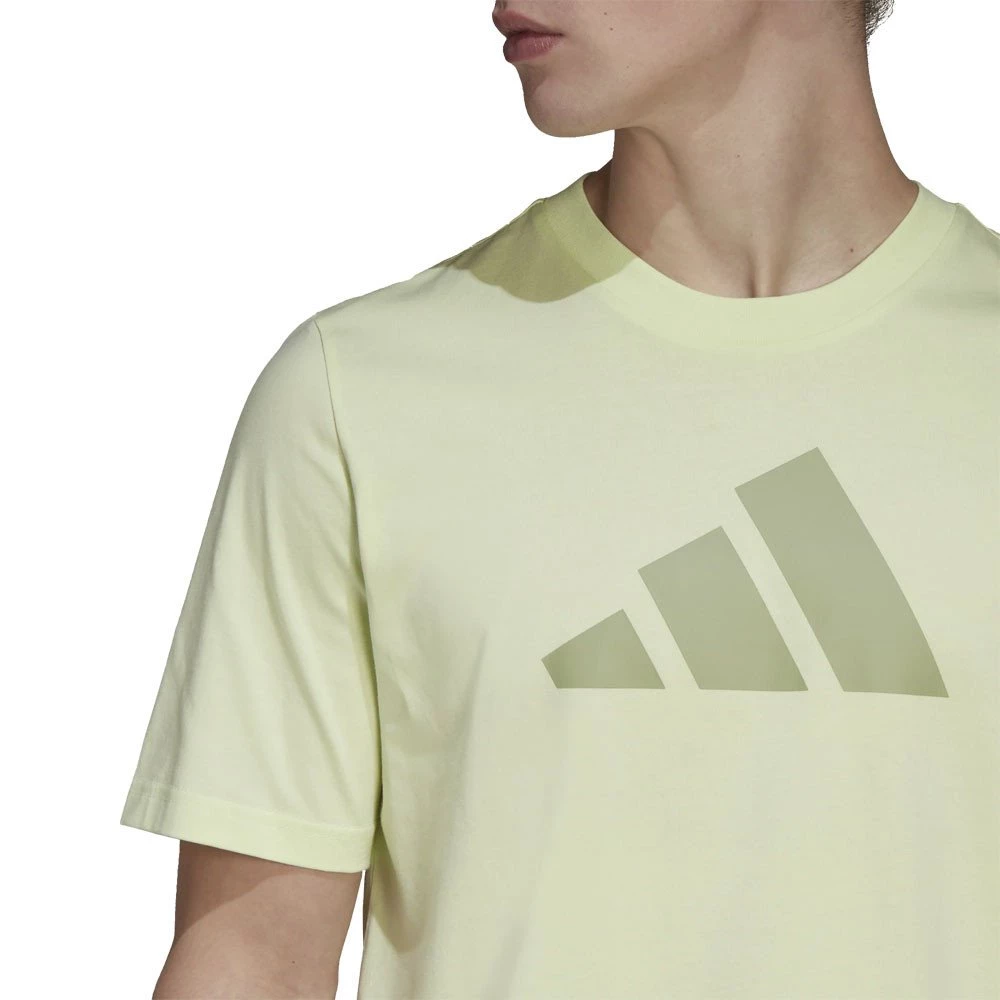 ADIDAS T-SHIRT 3 BAR Lime 6 ADIDAS T-SHIRT 3 BAR Lime - immagine 4