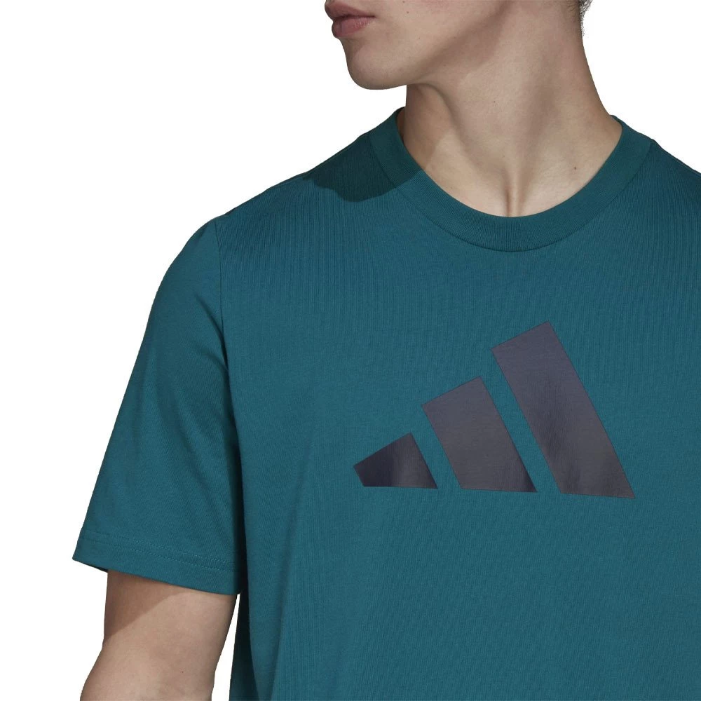 ADIDAS T-SHIRT 3 BAR Verde 6 ADIDAS T-SHIRT 3 BAR Verde - immagine 4