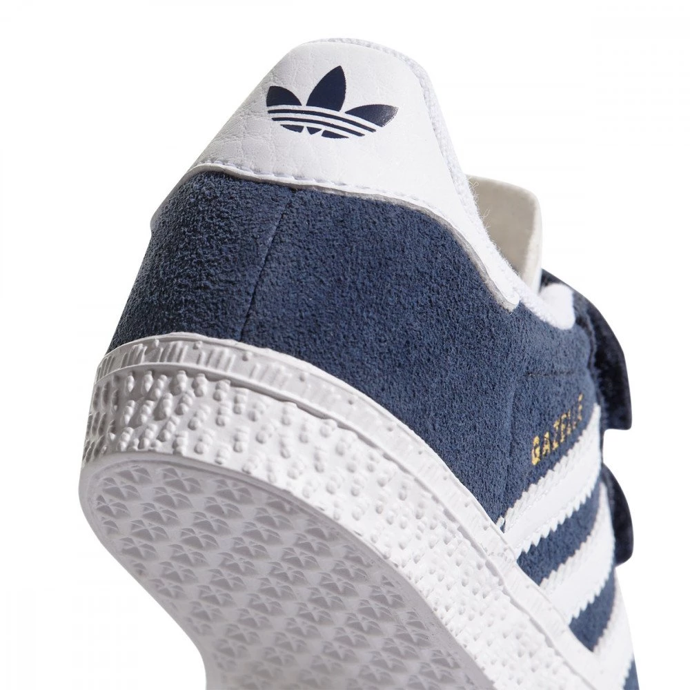 ADIDAS ORIGINALS GAZELLE VELCRO BABY Blu 6 ADIDAS ORIGINALS GAZELLE VELCRO BABY Blu - immagine 4