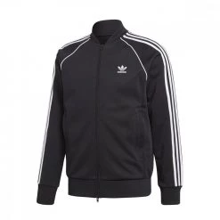 ADIDAS ORIGINALS FELPA FULL ZIP 3-STRIPES SST Nero