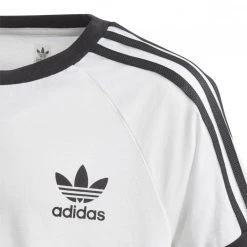 ADIDAS ORIGINALS T-SHIRT 3 STRIPES BAMBINO Bianco -Offerta Economica Novità adidas originals dv2901 t shirt 3 stripes bambino abbigliamento bambino 037814801 01 4