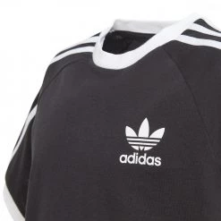 ADIDAS ORIGINALS T-SHIRT 3 STRIPES BAMBINO Nero -Offerta Economica Novità adidas originals dv2902 t shirt 3 stripes bambino abbigliamento bambino 037814901 02 4