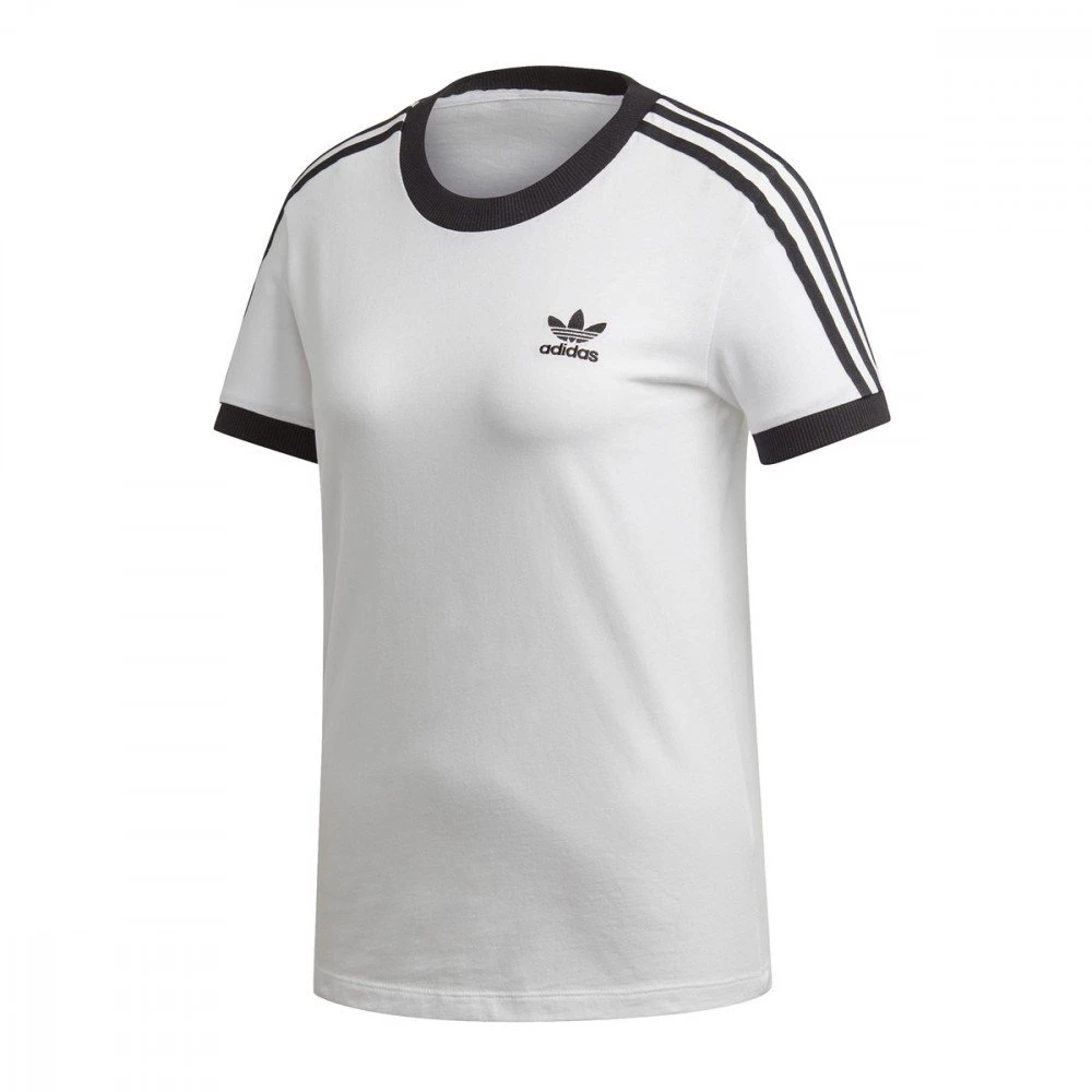 ADIDAS ORIGINALS T-SHIRT 3-STRIPES DONNA Bianco 3 ADIDAS ORIGINALS T-SHIRT 3-STRIPES DONNA Bianco