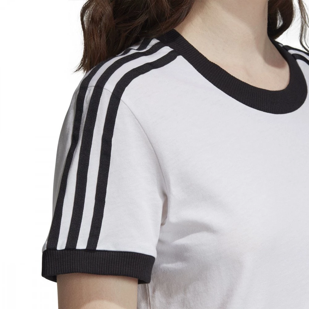 ADIDAS ORIGINALS T-SHIRT 3-STRIPES DONNA Bianco 8 ADIDAS ORIGINALS T-SHIRT 3-STRIPES DONNA Bianco - immagine 6