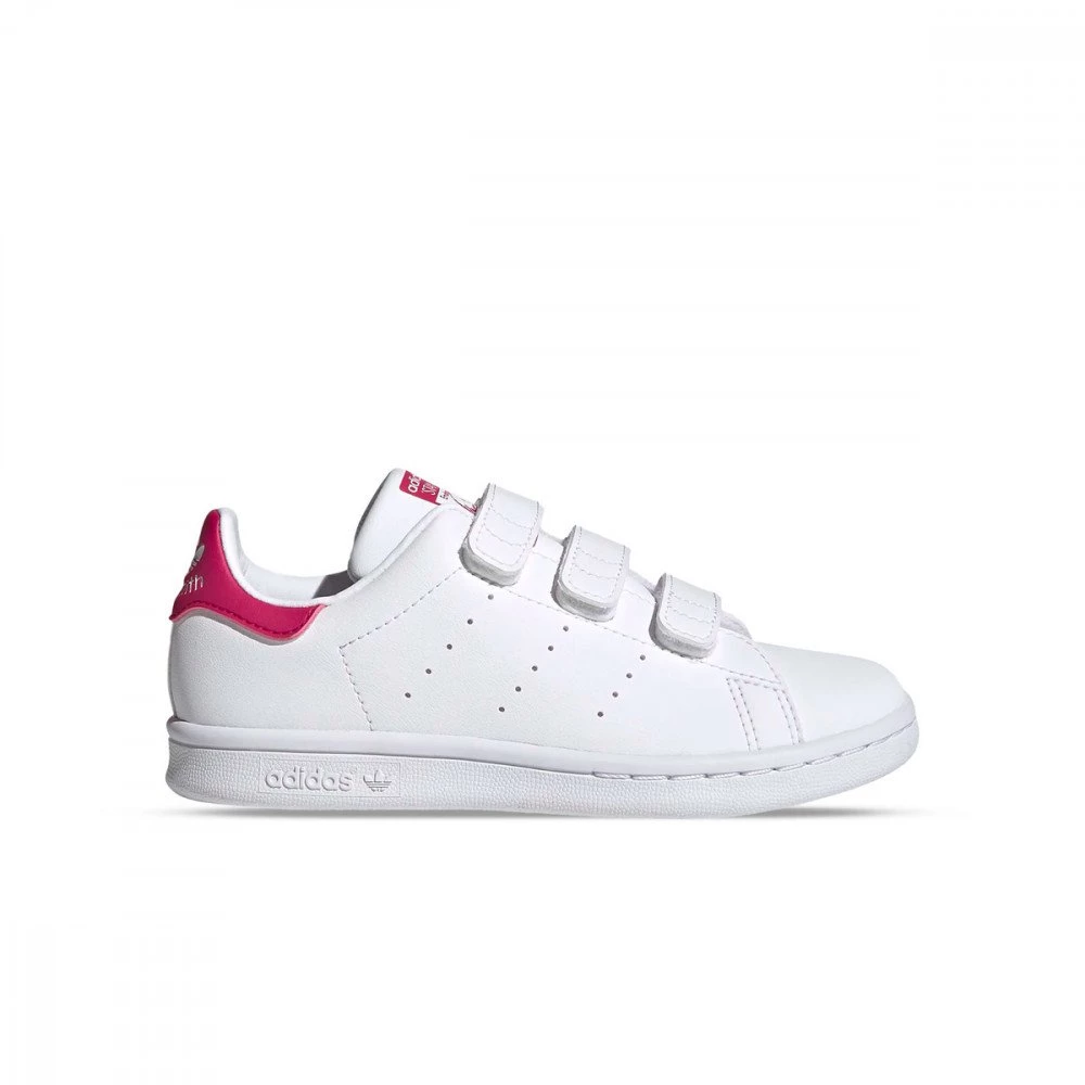 ADIDAS ORIGINALS STAN SMITH PRIMEGREEN VELCRO BAMBINA Bianco 3 ADIDAS ORIGINALS STAN SMITH PRIMEGREEN VELCRO BAMBINA Bianco