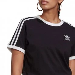 ADIDAS ORIGINALS T-SHIRT 3 STRIPES DONNA -Offerta Economica Novità adidas originals gn2900 t shirt 3 stripes donna sport style donna 041997401 blk 4