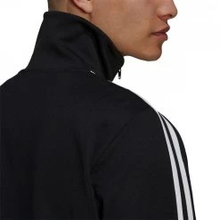 ADIDAS ORIGINALS FELPA FULL ZIP BECKENBAUER 3-STRIPES Nero -Offerta Economica Novità adidas originals h09112 felpa full zip beckenbauer 3 stripes sport style uomo 043076001 blk 6