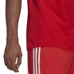 ADIDAS ORIGINALS T-SHIRT 3-STRIPES Rosso -Offerta Economica Novità adidas originals he9547 t shirt 3 stripes sport style uomo 044373501 red 6