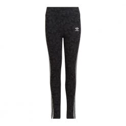 ADIDAS ORIGINALS LEGGINGS 3 STRIPES GRAPHICS BAMBINA Nero