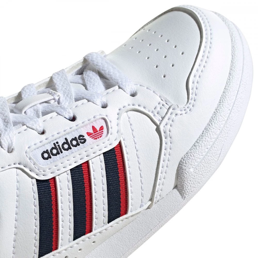ADIDAS ORIGINALS CONTINENTAL 80 STRIPES BAMBINO Bianco 5 ADIDAS ORIGINALS CONTINENTAL 80 STRIPES BAMBINO Bianco - immagine 3