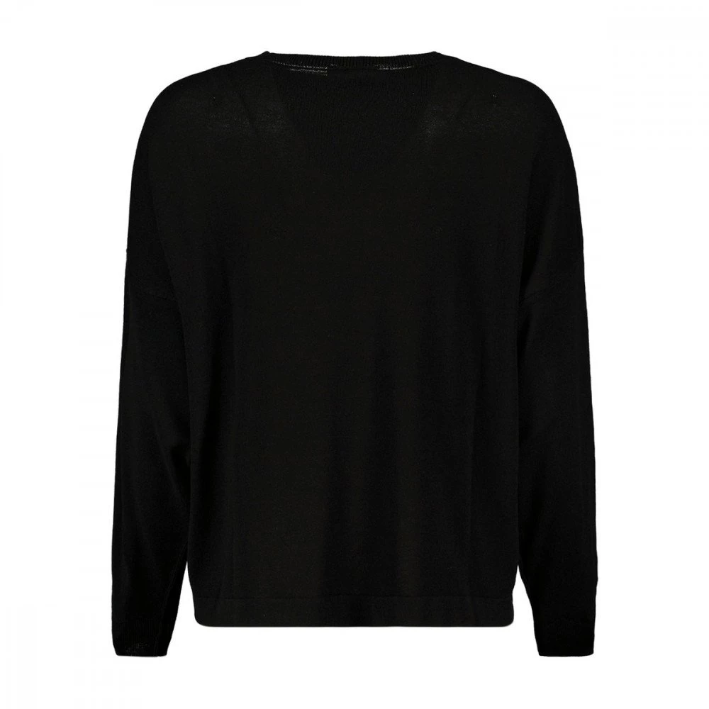 AKEP MAGLIONE MANICA SCESA DONNA Nero 4 AKEP MAGLIONE MANICA SCESA DONNA Nero - immagine 2