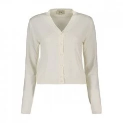 AKEP CARDIGAN IN VISCOSA DONNA Bianco