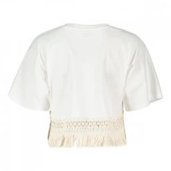 AKEP T-SHIRT CROPP FRANGE DONNA -Offerta Economica Novità akep ke11233 t shirt cropp frange donna casual donna 044967801 pann 2