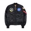 ALPHA INDUSTRIES BOMBER MA1 WF NASA Nero -Offerta Economica Novità alpha industries 166107 bomber ma1 wf nasa giacconi uomo 041575701 black 1