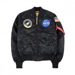 ALPHA INDUSTRIES BOMBER MA1 WF NASA Nero