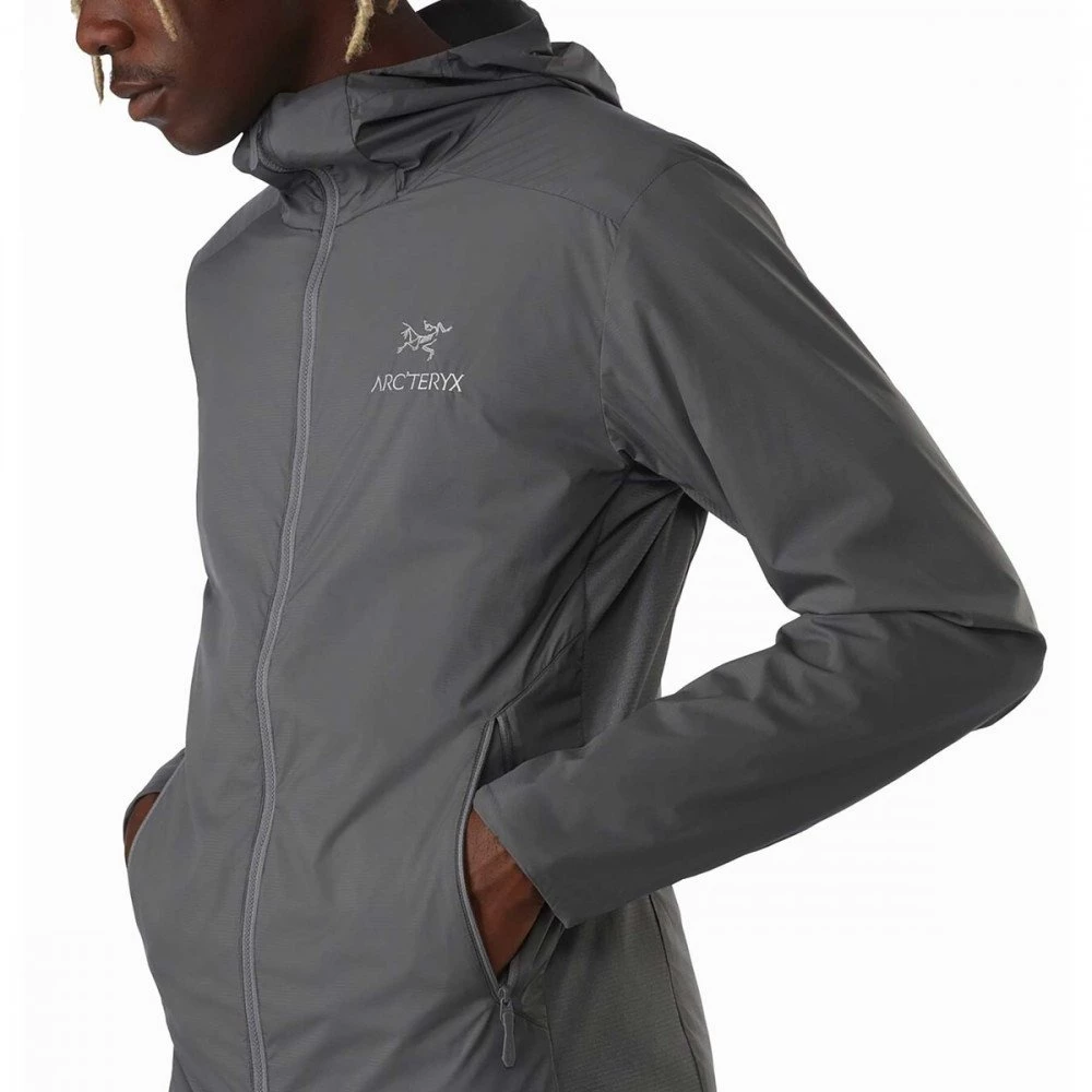 ARCTERYX GIACCA CON CAPPUCCIO ATOM SL Grigio - immagine 3