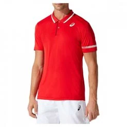 ASICS POLO COURT Rosso -Offerta Economica Novità asics 2041a138 polo court abbigliamento tennis uomo 042107001 601 3