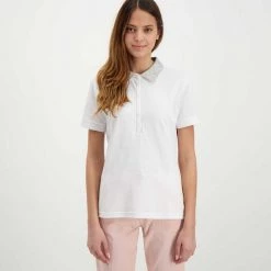 BARBOUR POLO MALVERN COLLO CHECK DONNA Bianco -Offerta Economica Novità barbour lml0633 polo malvern collo check donna casual donna 044618101 wh31 3