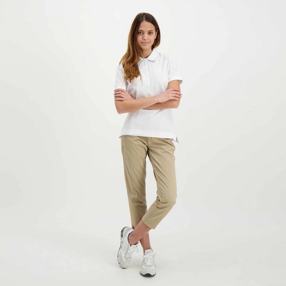 BARBOUR POLO DETTAGLIO CHECK PORTSDOW DONNA Bianco - immagine 6