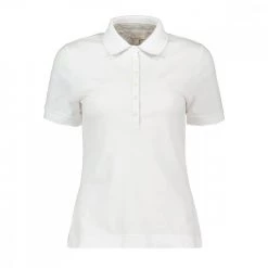 BARBOUR POLO DETTAGLIO CHECK PORTSDOW DONNA Bianco