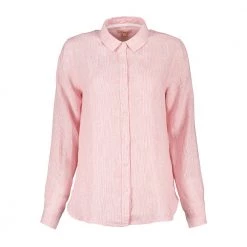 BARBOUR CAMICIA IN LINO MARINE DONNA Bianco, Rosa