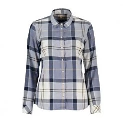 BARBOUR CAMICIA IN POPLINE BREDON DONNA Blu