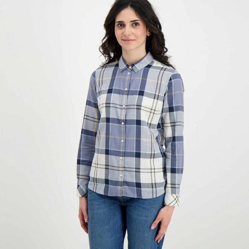 BARBOUR CAMICIA IN POPLINE BREDON DONNA Blu 5 BARBOUR CAMICIA IN POPLINE BREDON DONNA Blu - immagine 3