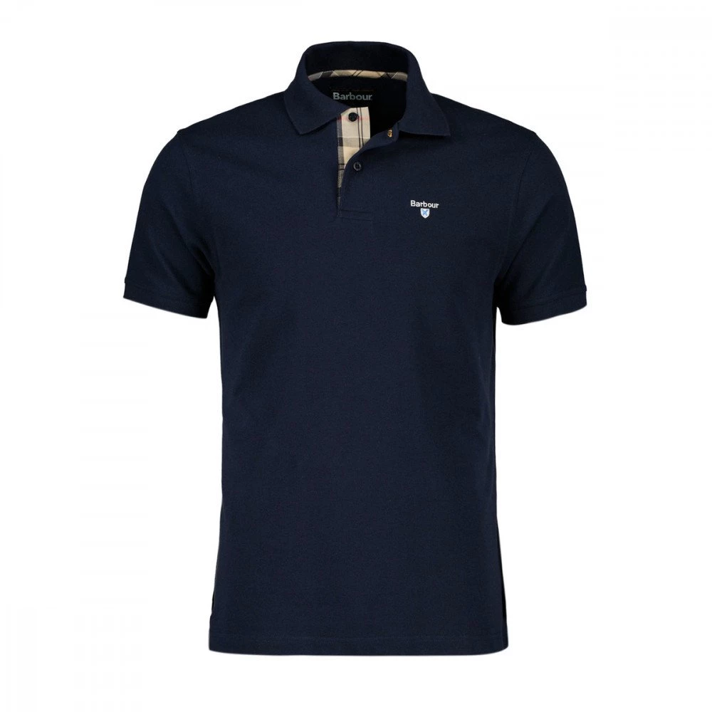 BARBOUR POLO TARTAN PIQUET Blu 4 BARBOUR POLO TARTAN PIQUET Blu - immagine 2